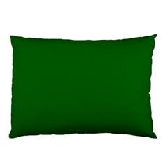 True Emerald Green Color Pillow Case (two Sides) by SpinnyChairDesigns