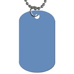 Faded Blue Color Dog Tag (Two Sides) Back