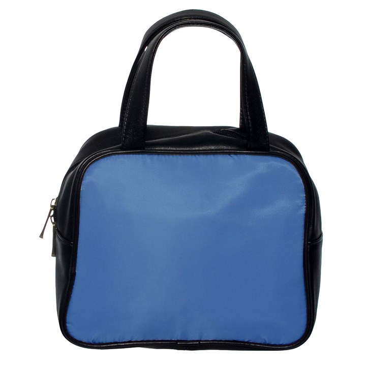 Faded Blue Color Classic Handbag (One Side)