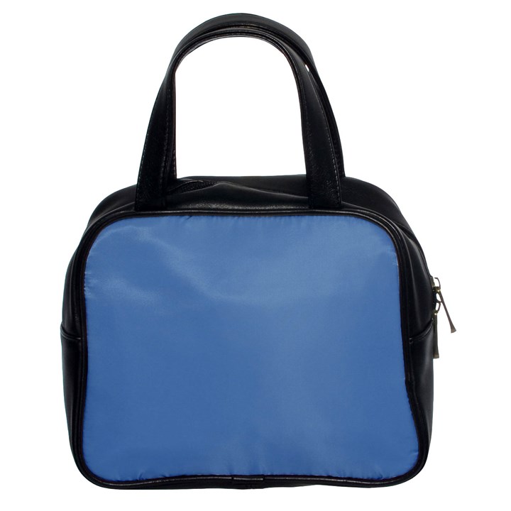 Faded Blue Color Classic Handbag (Two Sides)