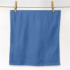 Faded Blue Color Face Towel by SpinnyChairDesigns