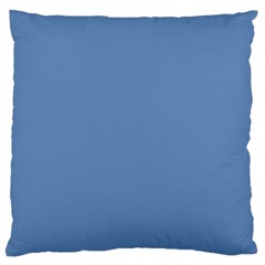 Faded Blue Color Standard Flano Cushion Case (one Side) by SpinnyChairDesigns