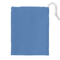 Faded Blue Color Drawstring Pouch (4xl) by SpinnyChairDesigns