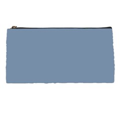 Faded Denim Blue Color Pencil Case by SpinnyChairDesigns