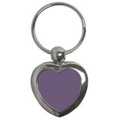 Grape Compote Purple Color Key Chain (heart) by SpinnyChairDesigns