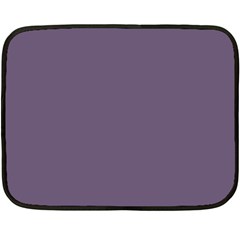 Grape Compote Purple Color Double Sided Fleece Blanket (mini)  by SpinnyChairDesigns