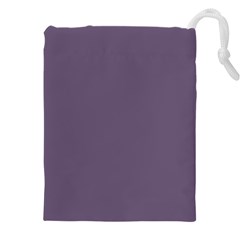 Grape Compote Purple Color Drawstring Pouch (4xl) by SpinnyChairDesigns