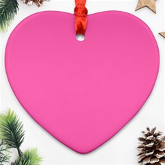 Hot Hollywood Pink Color Ornament (Heart)