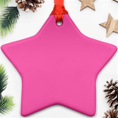 Hot Hollywood Pink Color Ornament (Star)