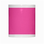 Hot Hollywood Pink Color White Mugs Center