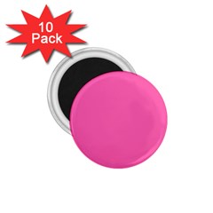 Hot Hollywood Pink Color 1.75  Magnets (10 pack) 