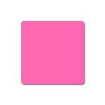 Hot Hollywood Pink Color Square Magnet Front