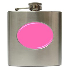 Hot Hollywood Pink Color Hip Flask (6 Oz) by SpinnyChairDesigns