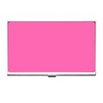 Hot Hollywood Pink Color Business Card Holder Front