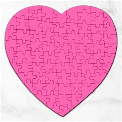 Hot Hollywood Pink Color Jigsaw Puzzle (Heart)