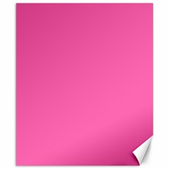 Hot Hollywood Pink Color Canvas 8  X 10  by SpinnyChairDesigns