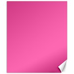 Hot Hollywood Pink Color Canvas 8  x 10  8.15 x9.66  Canvas - 1