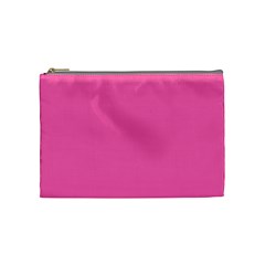 Hot Hollywood Pink Color Cosmetic Bag (medium) by SpinnyChairDesigns