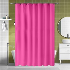 Hot Hollywood Pink Color Shower Curtain 48  x 72  (Small) 