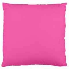 Hot Hollywood Pink Color Large Cushion Case (Two Sides)