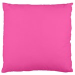 Hot Hollywood Pink Color Large Flano Cushion Case (One Side) Front