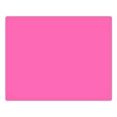 Hot Hollywood Pink Color Double Sided Flano Blanket (Large) 