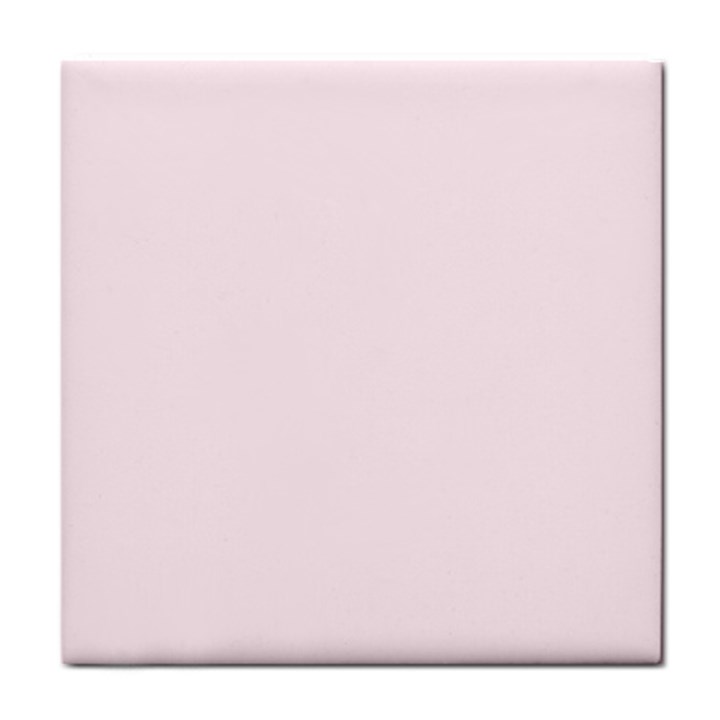 Lavender Blush Pink Color Tile Coaster