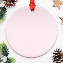 Lavender Blush Pink Color Ornament (round) by SpinnyChairDesigns