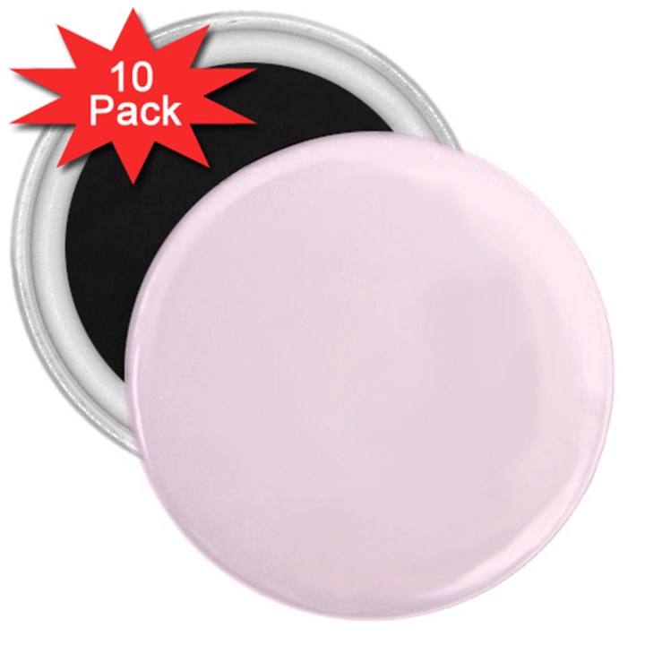 Lavender Blush Pink Color 3  Magnets (10 pack) 