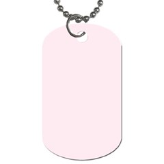 Lavender Blush Pink Color Dog Tag (one Side) by SpinnyChairDesigns