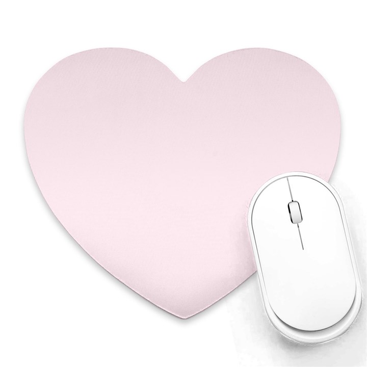 Lavender Blush Pink Color Heart Mousepads