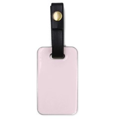 Lavender Blush Pink Color Luggage Tag (one Side) by SpinnyChairDesigns