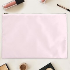 Lavender Blush Pink Color Cosmetic Bag (xxl) by SpinnyChairDesigns