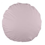 Lavender Blush Pink Color Large 18  Premium Round Cushions Back