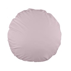 Lavender Blush Pink Color Standard 15  Premium Flano Round Cushions by SpinnyChairDesigns