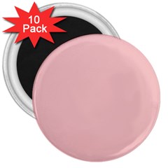 Baby Pink Color 3  Magnets (10 Pack)  by SpinnyChairDesigns