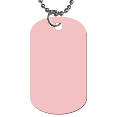 Baby Pink Color Dog Tag (two Sides) by SpinnyChairDesigns