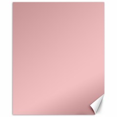 Baby Pink Color Canvas 11  X 14  by SpinnyChairDesigns