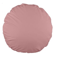 Baby Pink Color Large 18  Premium Round Cushions by SpinnyChairDesigns