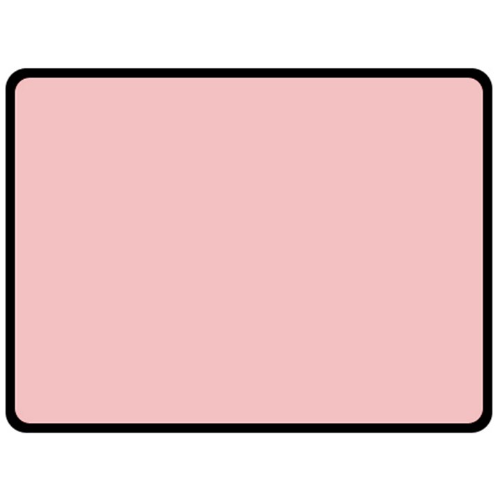 Baby Pink Color Double Sided Fleece Blanket (Large) 