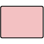 Baby Pink Color Double Sided Fleece Blanket (Large)  80 x60  Blanket Back