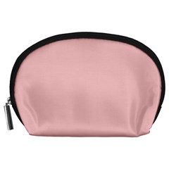 Baby Pink Color Accessory Pouch (large) by SpinnyChairDesigns