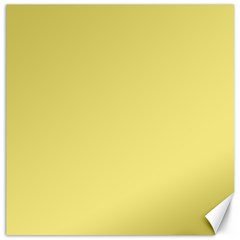 True Lemon Yellow Color Canvas 16  X 16  by SpinnyChairDesigns