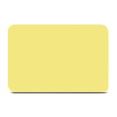 True Lemon Yellow Color Plate Mats by SpinnyChairDesigns