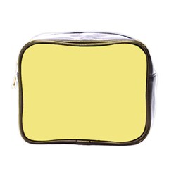 True Lemon Yellow Color Mini Toiletries Bag (one Side) by SpinnyChairDesigns