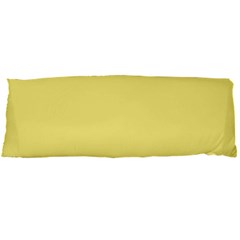 True Lemon Yellow Color Body Pillow Case Dakimakura (two Sides) by SpinnyChairDesigns