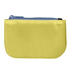 True Lemon Yellow Color Large Coin Purse by SpinnyChairDesigns