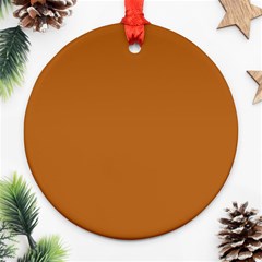 True Light Brown Color Ornament (round) by SpinnyChairDesigns