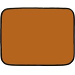 True Light Brown Color Double Sided Fleece Blanket (Mini)  35 x27  Blanket Front