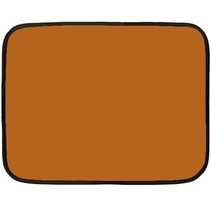 True Light Brown Color Double Sided Fleece Blanket (Mini) 